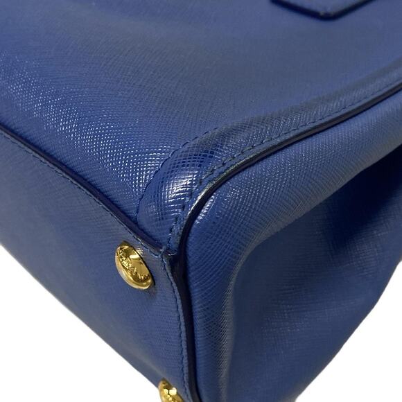 PRADA Triangle Logo Tote Bag BN2608 Saffiano Lux (Leather) - Picture 9 of 16